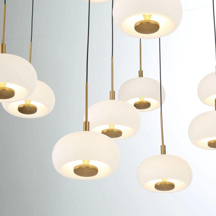 Lanterns Glass 31 Light Round LED Chandelier