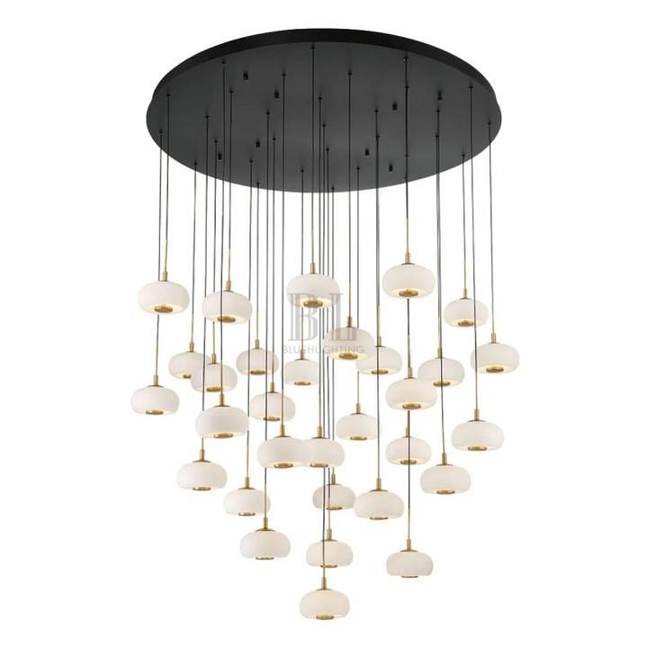 Lanterns Glass 31 Light Round LED Chandelier