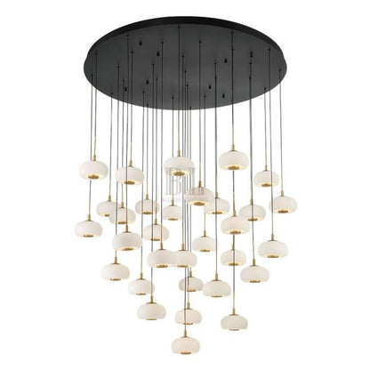 Lanterns Glass 31 Light Round LED Chandelier