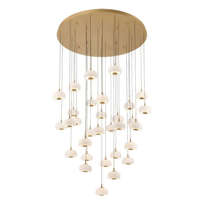 Lanterns Glass 31 Light Round LED Chandelier