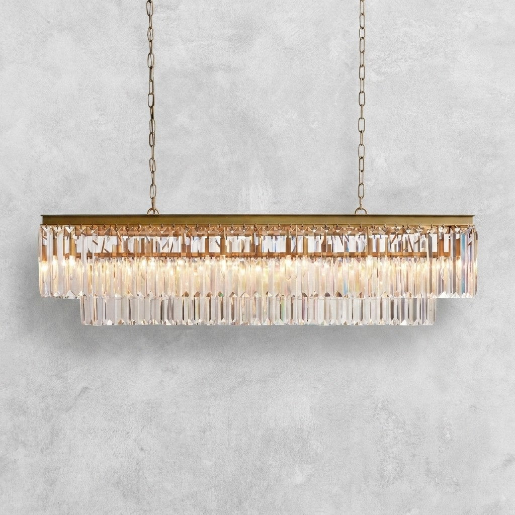Leyland Tiered Rectangular Chandelier
