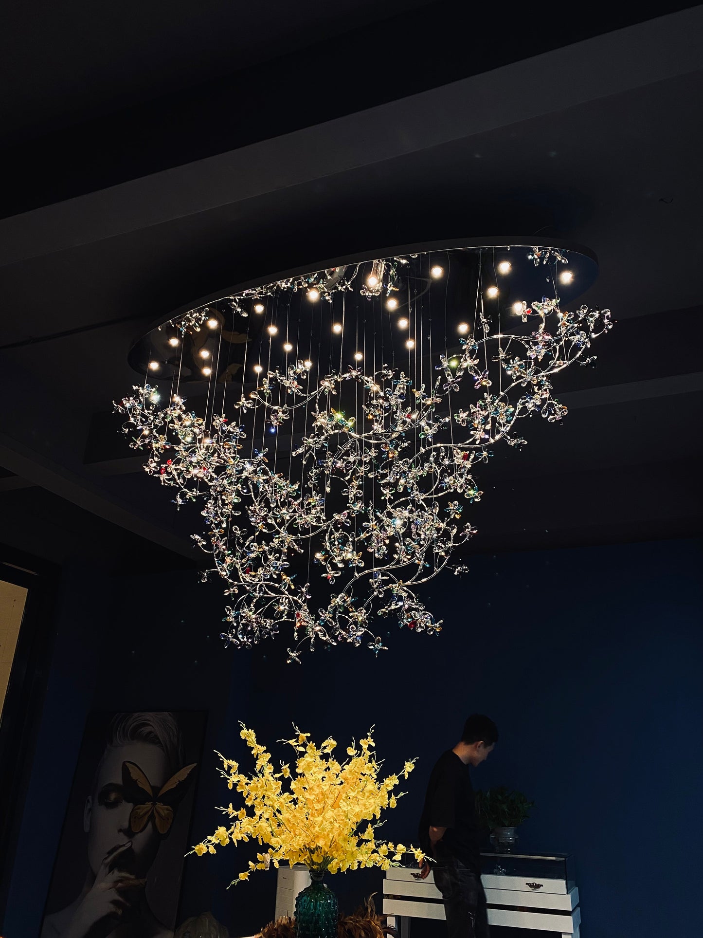 exquisite-crystal-flower-branch-chandelier