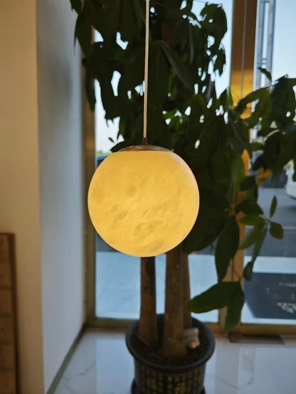 Luna Alabaster Sphere Staircase Chandelier, Multi Pendant Ligh