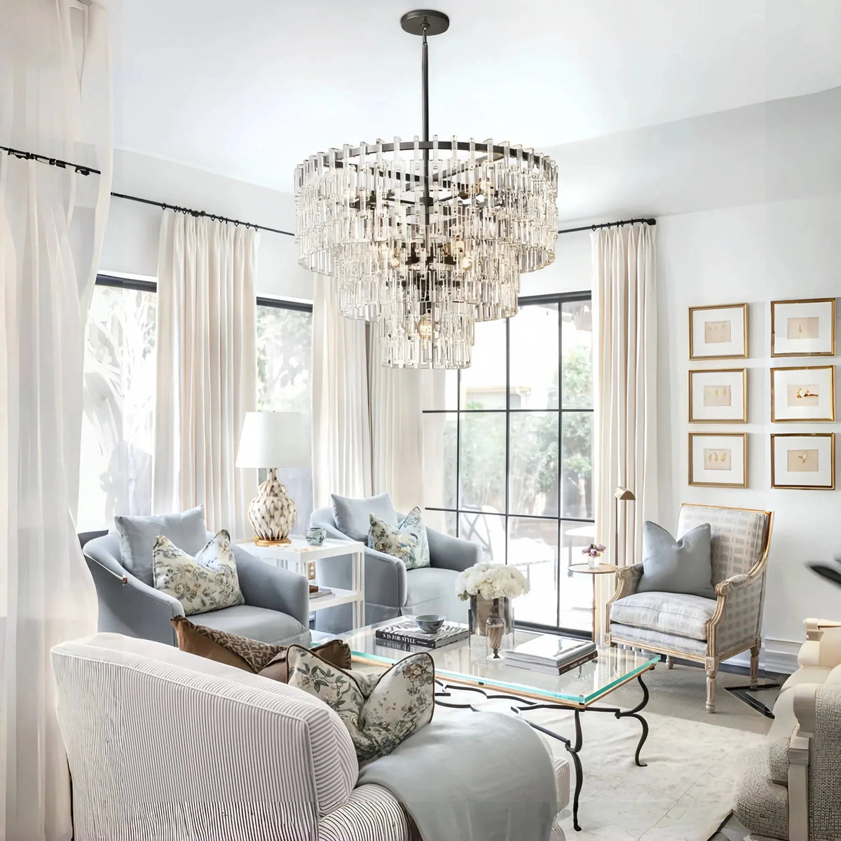 Aurelia Multi-Tier Round Chandelier 36″ 48″ 60″