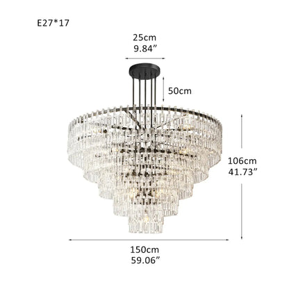Aurelia Multi-Tier Round Chandelier 36″ 48″ 60″