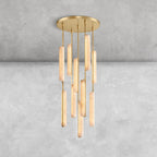 Milano Alabaster Round Chandelier 24'' 40'' 56''