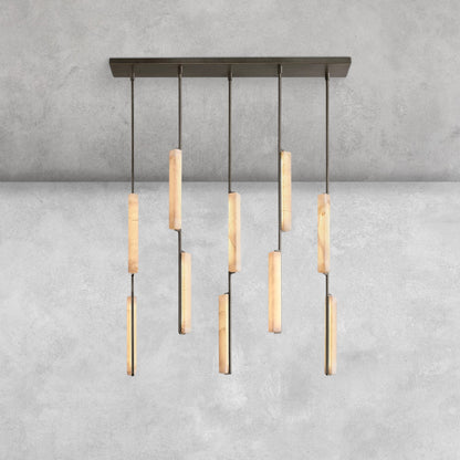 Milano Alabaster Linear Chandelier 54''