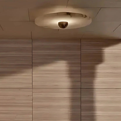Median Alabaster Flush mount Wall Sconce