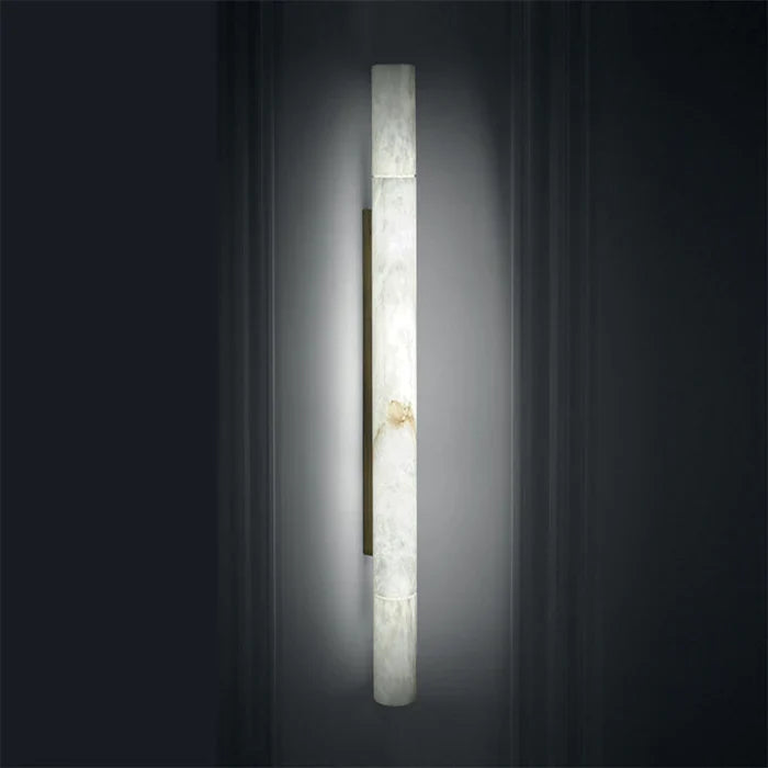 Merlin Garron Modern Alabaster Linear Wall Sconce