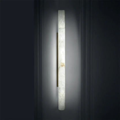 Merlin Garron Modern Alabaster Linear Wall Sconce