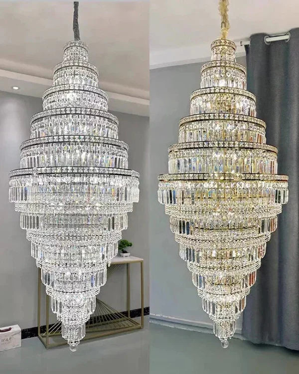 Tiered Crystal Chandelier
