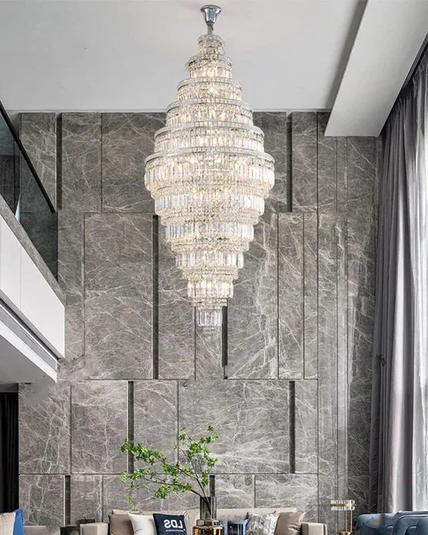 Tiered Crystal Chandelier