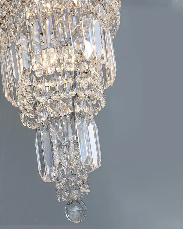 Tiered Crystal Chandelier
