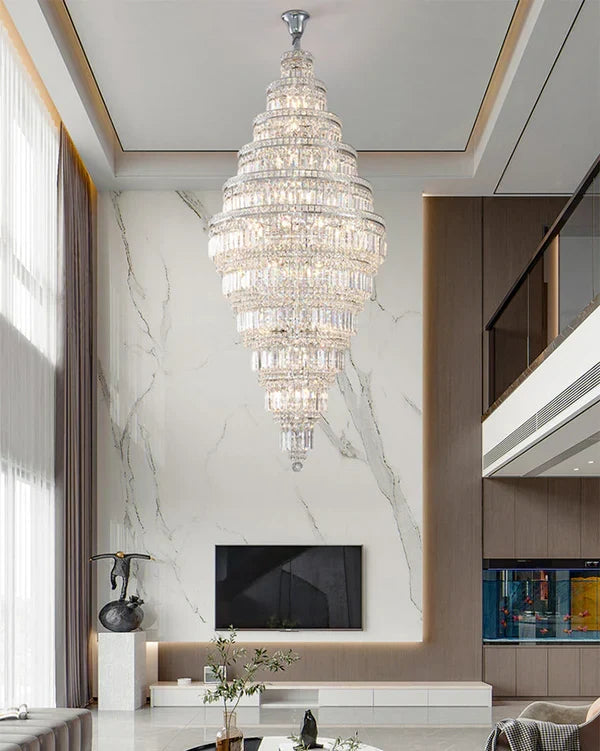 Tiered Crystal Chandelier