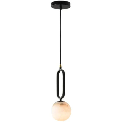 Merlin Phoenix Alabaster Sphere Pendant Light