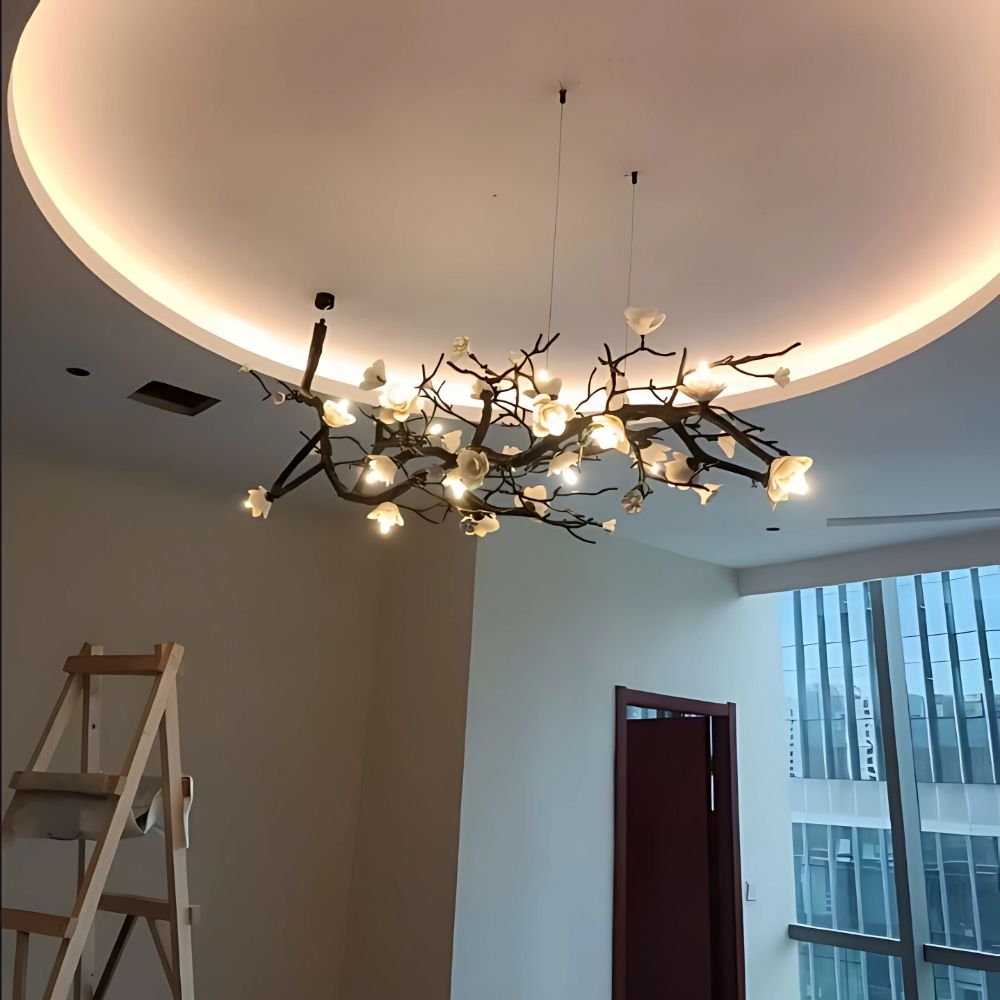 Minas Rustic Tree Branch Chandelier