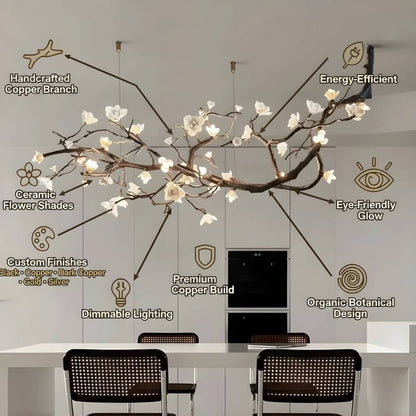Minas Rustic Tree Branch Chandelier