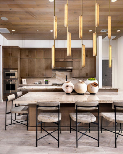 Audocon Alabaster Linear Chandelier