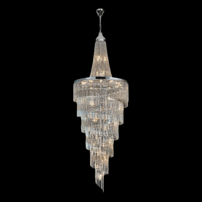 Modern Crystal Tassel Chandelier for Foyer/Staircase