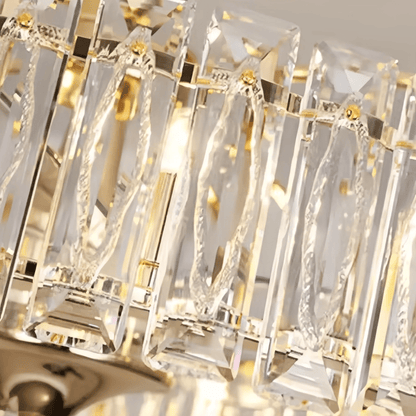 Modern Invisible Blade Fan Light Crystal Chandelier