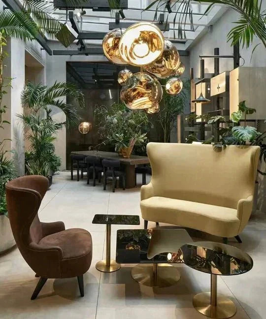 Modern Rock Glass Special Shape Pendant Lighting