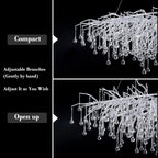 Doris Rectangle Branch Chandelier 45"L Silver
