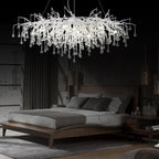 Doris Rectangle Branch Chandelier 45"L Silver