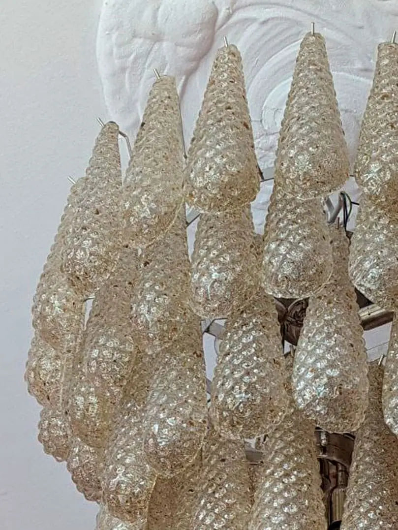 Murano Chandelier – Drop - Amber