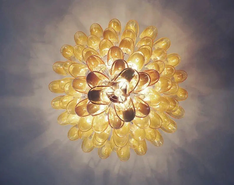 Murano Glass Chandelier – Caramel 31.50"D