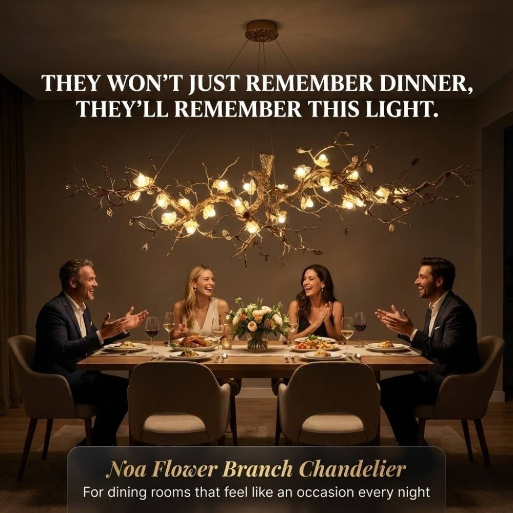 Noa Flower Branch Chandelier