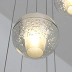 Oversized Nordic Art Round Air Bubbles Pendant Chandelier for Stairs/Spiral Staircase/Hotel Lobby