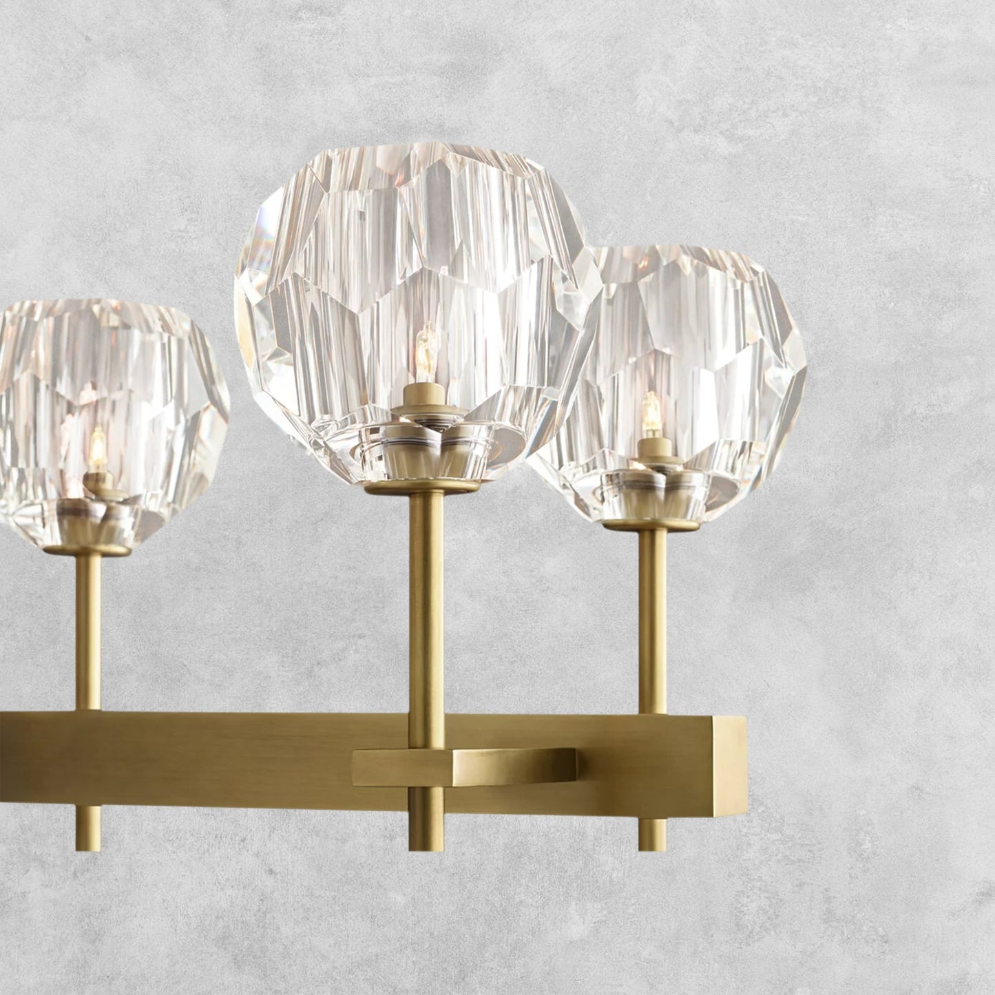 Bouble De Crystal Ball Linear Chandelier 48" 60"