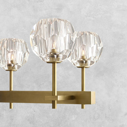 Bouble De Crystal Ball Linear Chandelier 48" 60"