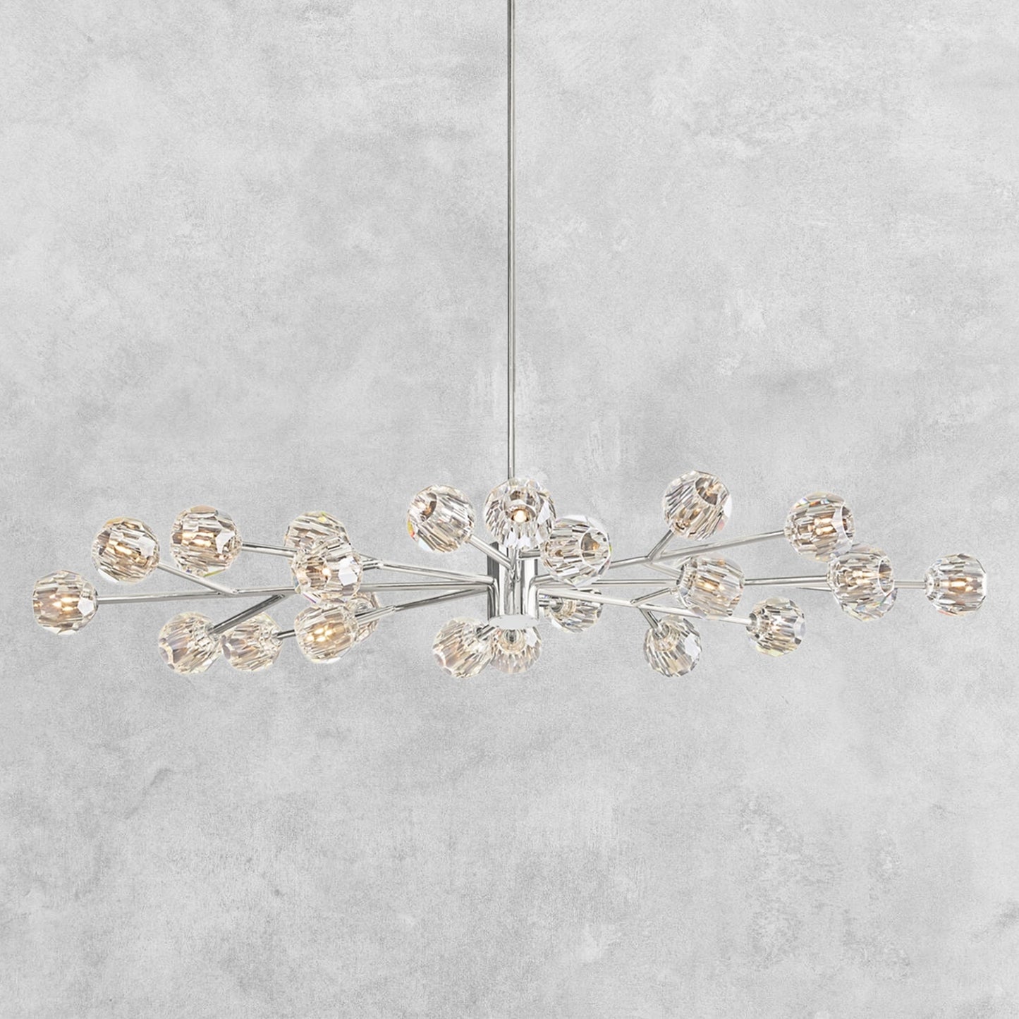 Bouble De Crystal Modern Round Chandelier