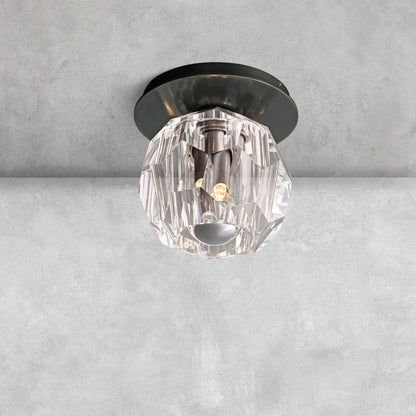 Bouble De Crystal Single Flushmount