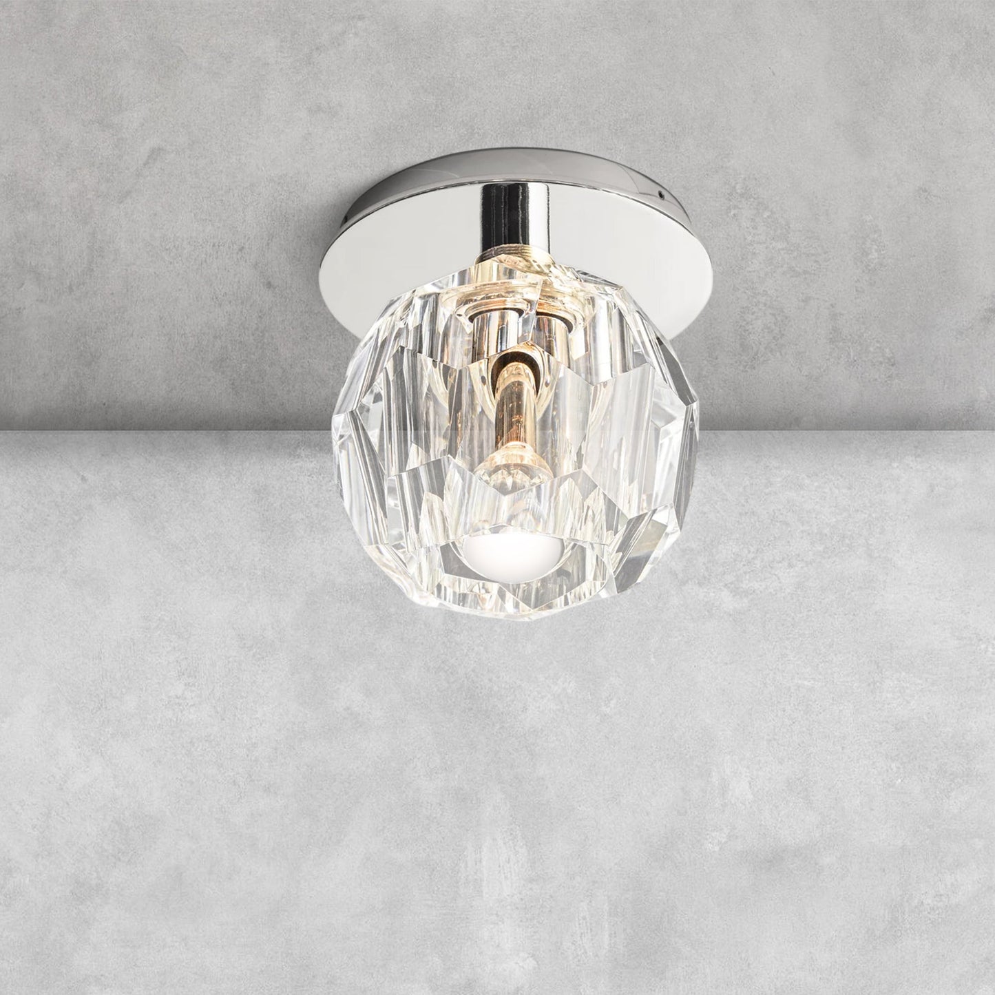 Bouble De Crystal Single Flushmount