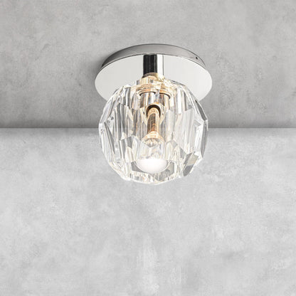 Bouble De Crystal Single Flushmount