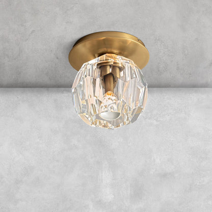 Bouble De Crystal Single Flushmount