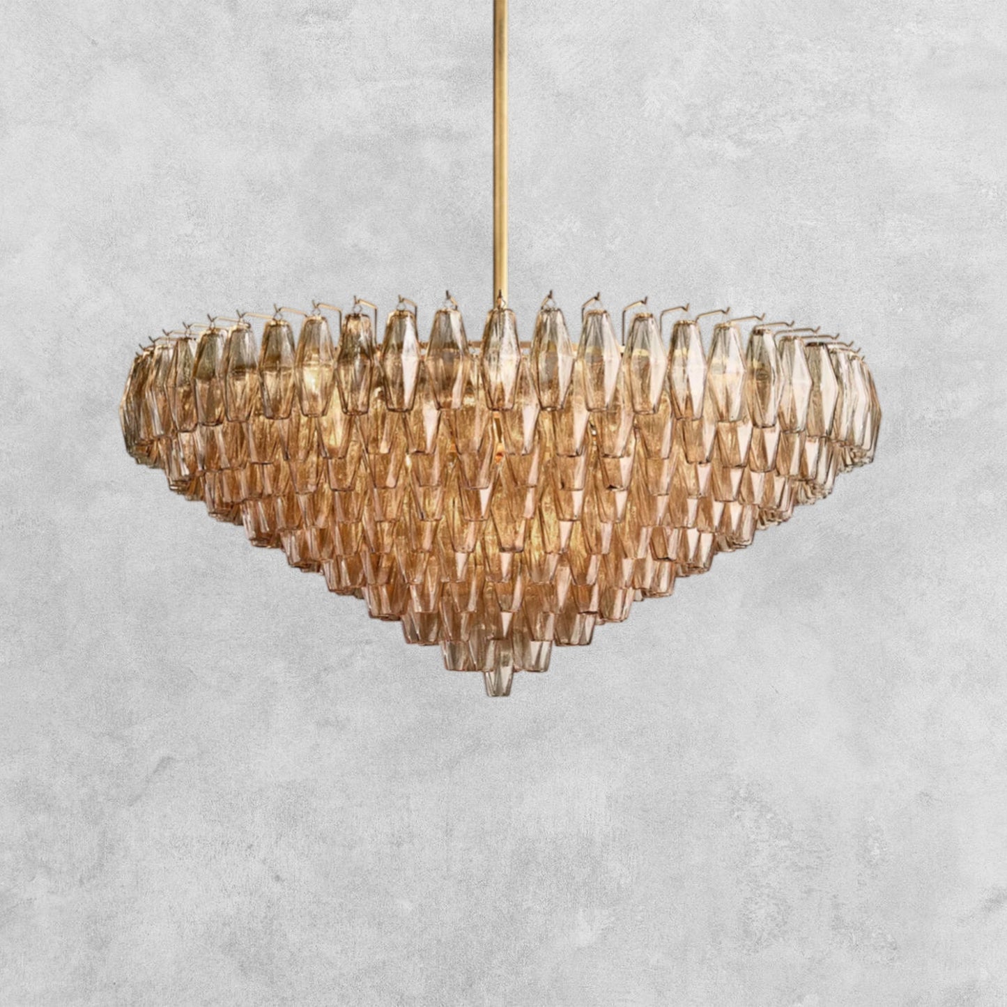 Kiaris Glass Tiered Round Chandelier 37‘’ 47‘’ 62‘’