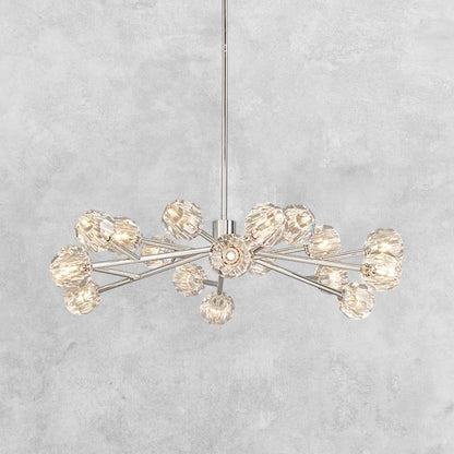 Bouble De Crystal Modern Round Chandelier