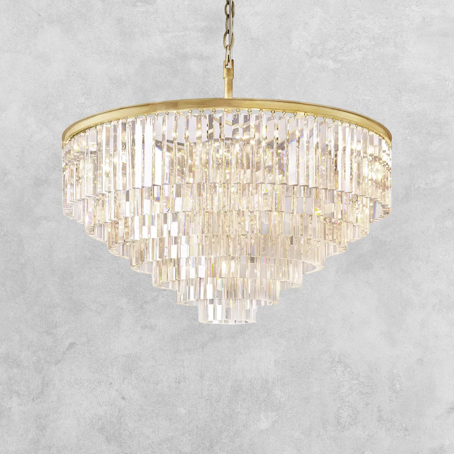 LeTierd Multi Tierd Round Chandelier 20"32"44"
