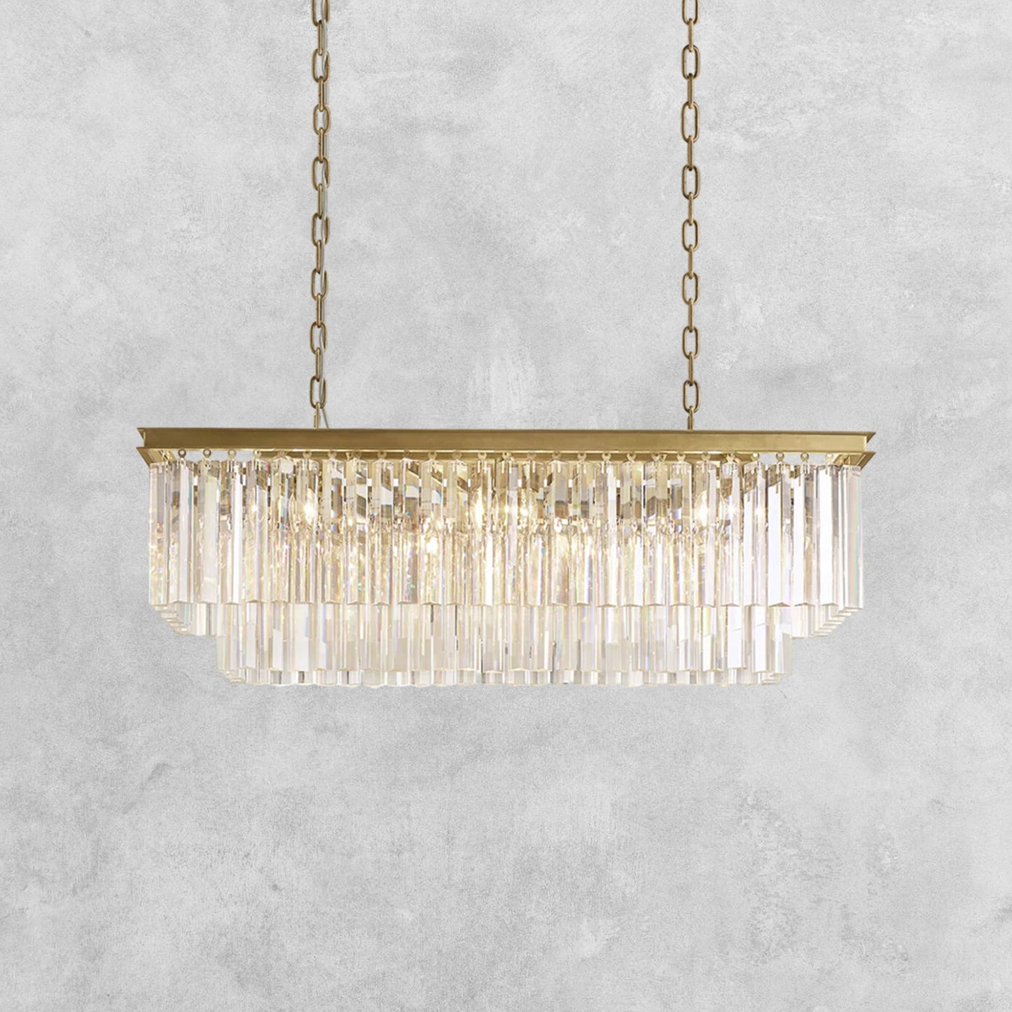 LeTierd Rectangular Chandelier 40" 49" 59" 72"