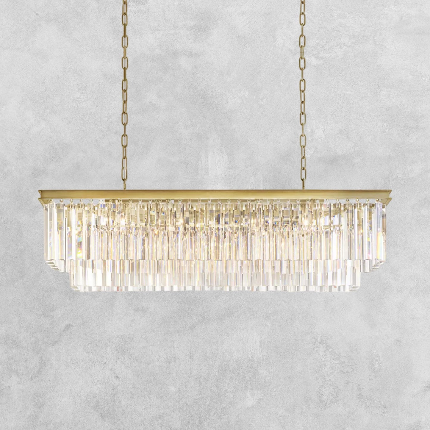 LeTierd Rectangular Chandelier 40" 49" 59" 72"