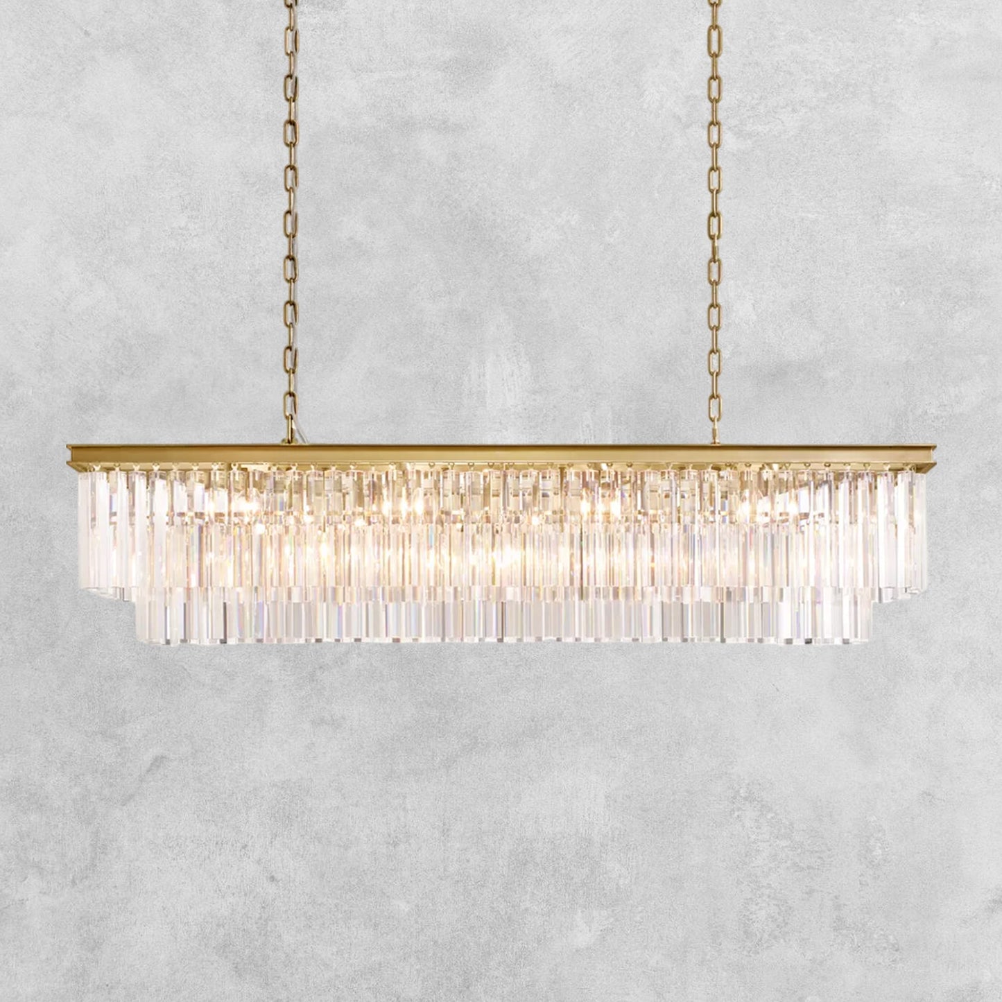 LeTierd Rectangular Chandelier 40" 49" 59" 72"
