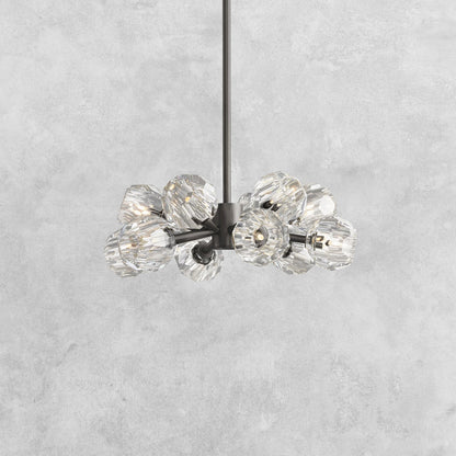 Bouble De Crystal Modern Round Chandelier
