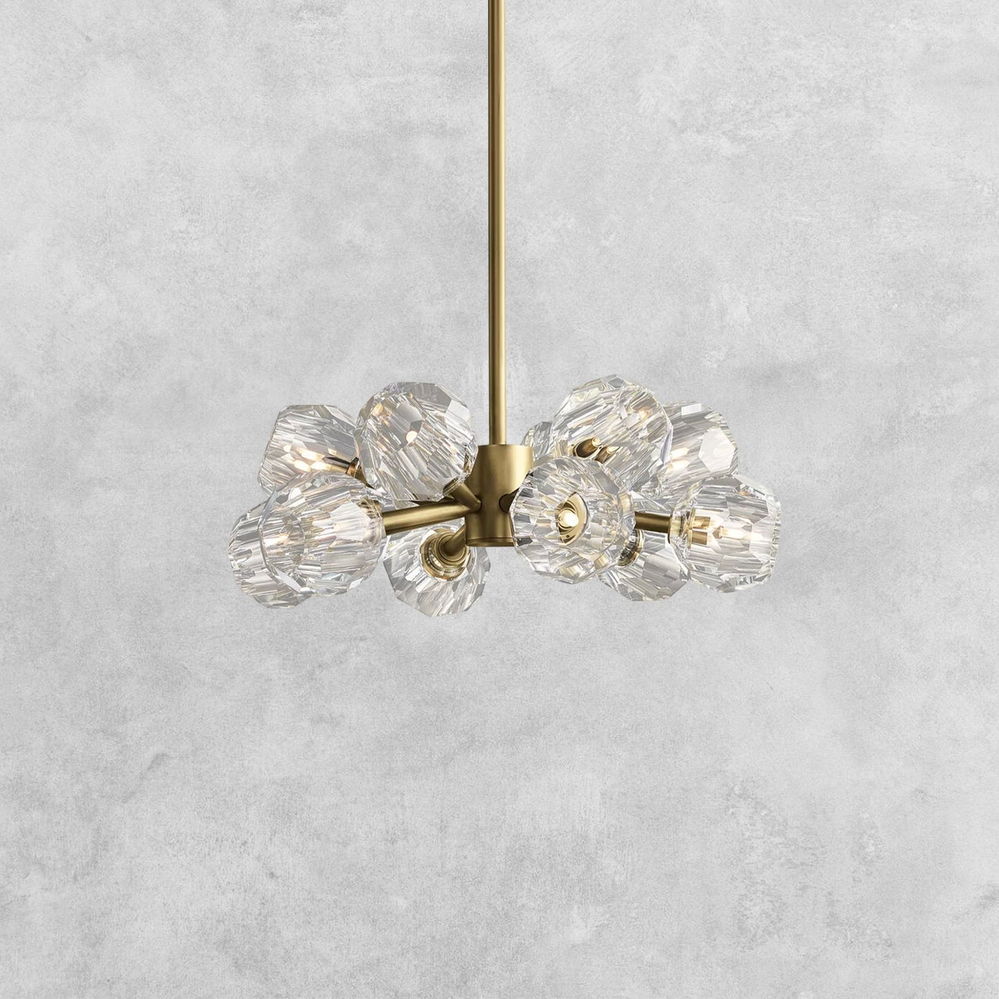 Bouble De Crystal Modern Round Chandelier