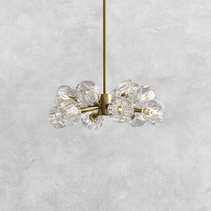 Bouble De Crystal Modern Round Chandelier
