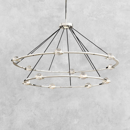 Planet 2-Tier Round Chandelier 48" 60"