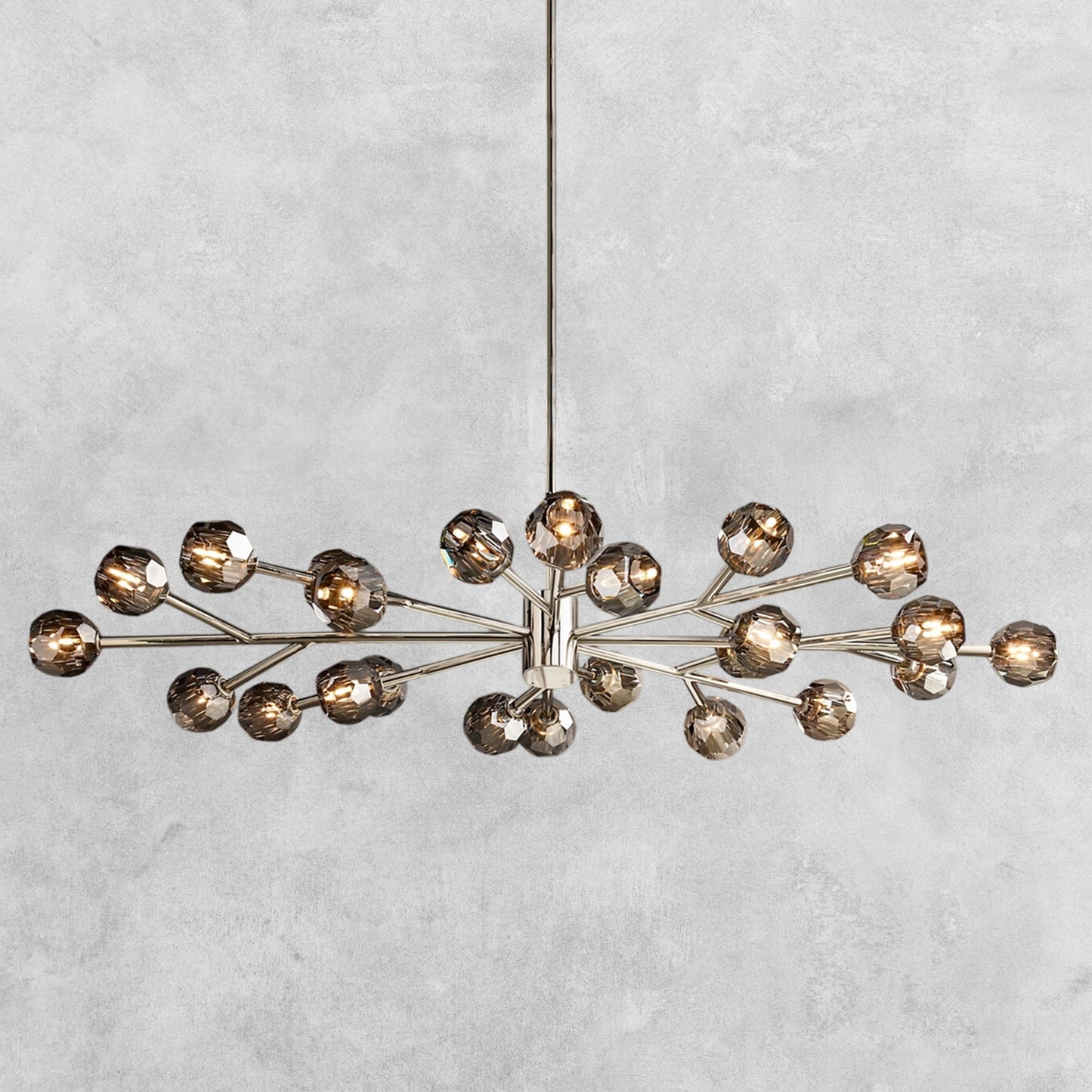 Bouble De Crystal Modern Round Chandelier