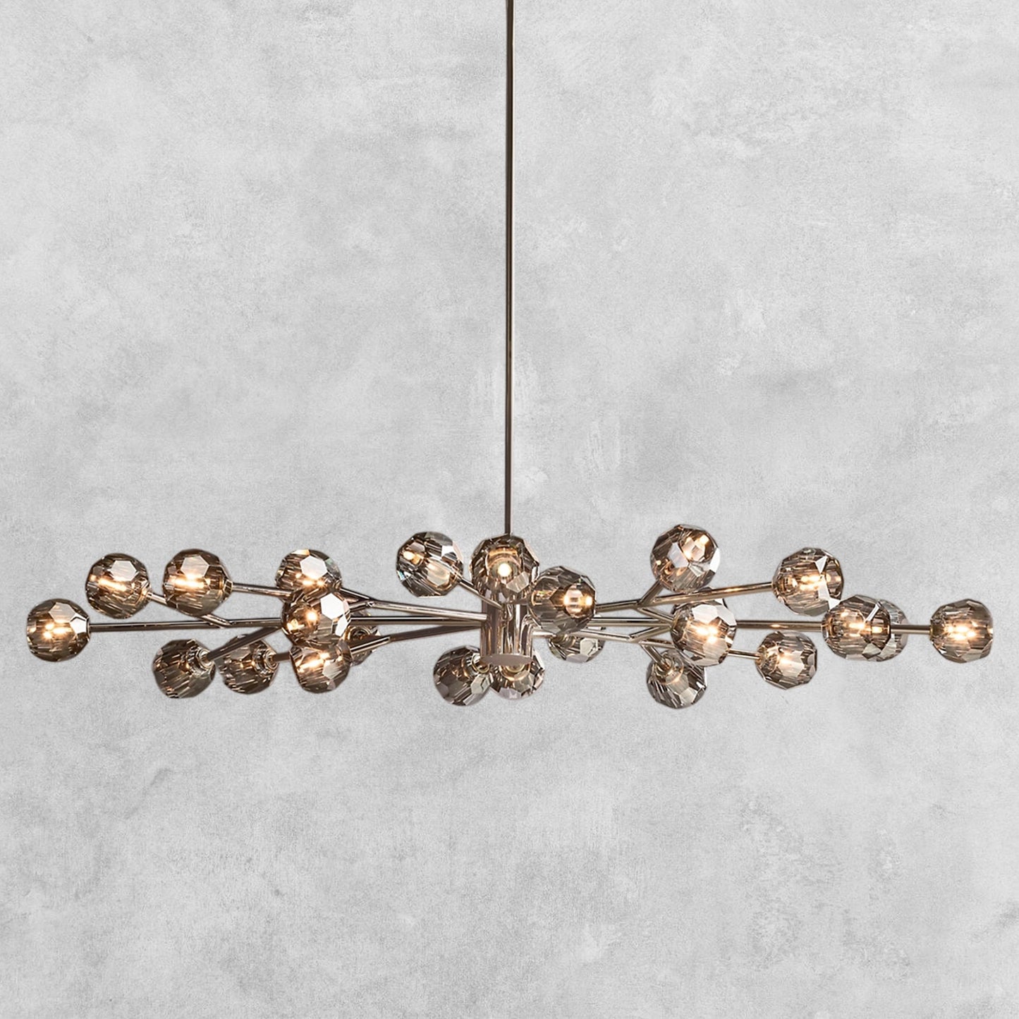 Bouble De Crystal Modern Round Chandelier